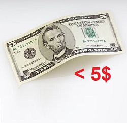 It\'s less than 5 dollars